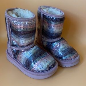 UGG Boots 1103622T Rainbow Sequins Sherpa Lining 7